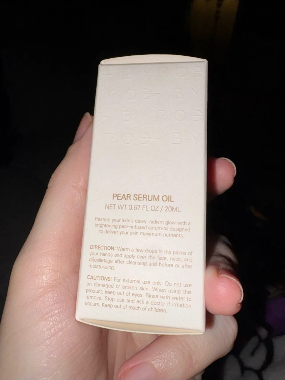 BYRO New York Pear Serum Oil – Cream Pear Hydrating Serum